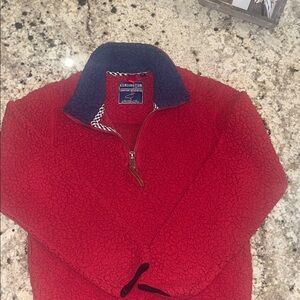 Kensington Kids' Cozy Red Half-Zip Sweatshirt